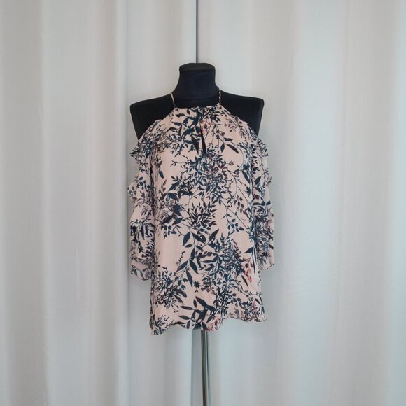 Parker 100% Silk Floral Blouse Sz M - Picture 7 of 7